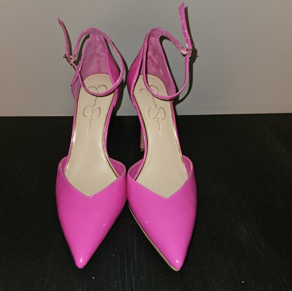 Jessica Simpson high heels ankle straps size 9